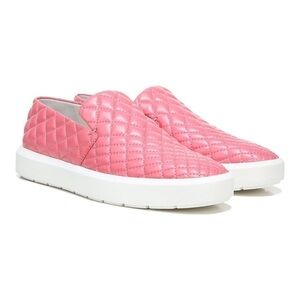NEW Franco Sarto Prato 3 Quilted Slip On Sneaker Pink 8